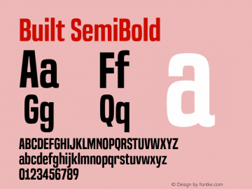 Built SemiBold Version 1.000;com.myfonts.typodermic.built.semi-bold.wfkit2.42zq Font Sample