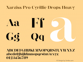 Narziss Pro Cyrillic Drops Heavy Version 1.000;PS 001.000;hotconv 1.0.70;makeotf.lib2.5.58329;com.myfonts.hubertjocham.narziss-pro-cyrillic.narziss-pro-cy-heavy-drops.wfkit2.3TSJ Font Sample