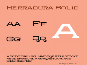 Herradura Solid 001.000;com.myfonts.graviton.herradura.solid.wfkit2.41bD Font Sample