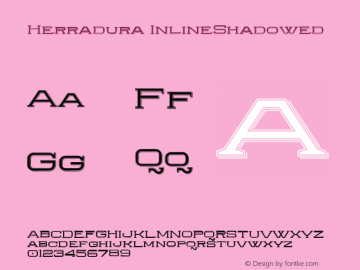 Herradura InlineShadowed 001.000;com.myfonts.graviton.herradura.inline-shadowed.wfkit2.41bM Font Sample