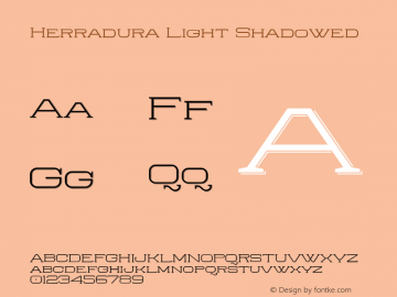 Herradura Light Shadowed 001.000;com.myfonts.graviton.herradura.light-shadowed.wfkit2.41bG Font Sample