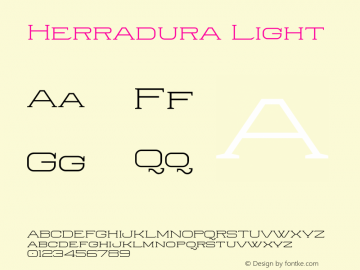 Herradura Light 001.000;com.myfonts.graviton.herradura.light.wfkit2.41bL Font Sample
