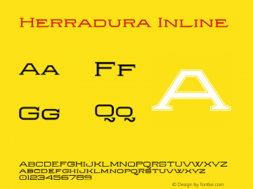 Herradura Inline 001.000;com.myfonts.graviton.herradura.inline.wfkit2.41bJ Font Sample