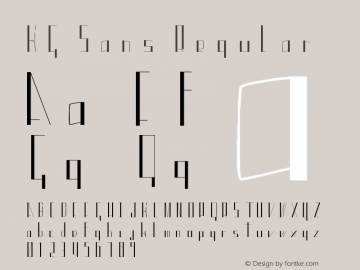 KG Sans Regular Version 1.0图片样张