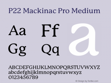 P22 Mackinac Pro Medium 1.000;com.myfonts.ihof.mackinac.pro-medium.wfkit2.3CRR Font Sample