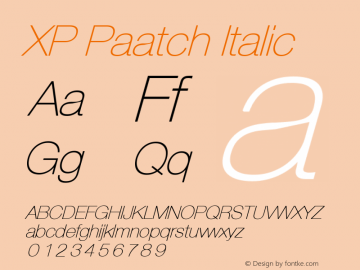 XP Paatch Italic Version 7.200 2008图片样张