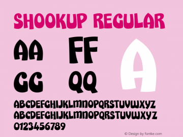 Shookup Regular Version 1.000;com.myfonts.typodermic.shookup.regular.wfkit2.462m Font Sample