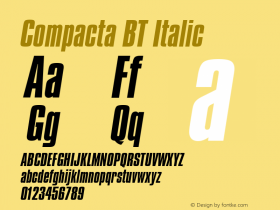 Compacta BT Italic mfgpctt-v1.52 Wednesday, January 27, 1993 10:38:54 am (EST)图片样张