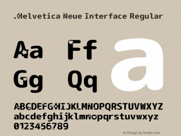 .Helvetica Neue Interface Regular 9.0d51e1图片样张