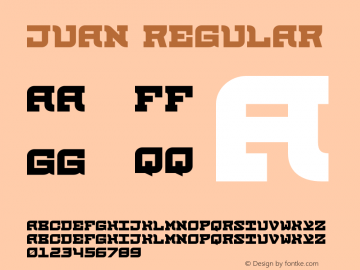 Juan Regular 1.000 Font Sample