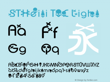 STHeiti T0C Light 6.1d10e1 Font Sample