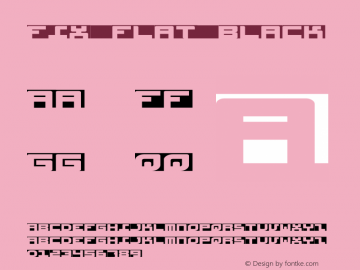 Fix Flat Black Version 1.002 Font Sample