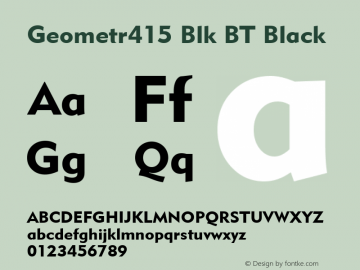 Geometr415 Blk BT Black mfgpctt-v1.52 Tuesday, January 26, 1993 2:24:39 pm (EST)图片样张