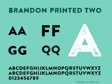 Brandon Printed Two Version 001.000;com.myfonts.hvdfonts.brandon-printed.two.wfkit2.46o7图片样张