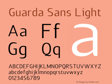 Guarda Sans Light 001.000; Fonts for Free; vk.com/fontsforfree图片样张