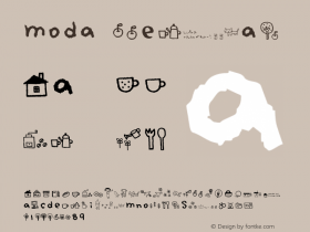 moda Regular Fontographer 4.7 13.2.3 FG4J­0000001323 Font Sample