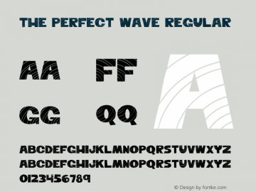 The Perfect Wave Regular Version 1.000;PS 001.001;hotconv 1.0.56图片样张