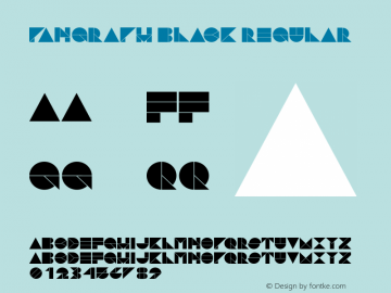 Pangraph Black Regular Version 1.000;PS 001.001;hotconv 1.0.56 Font Sample
