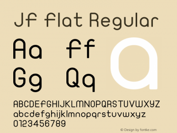 JF Flat Regular Version 1.00图片样张