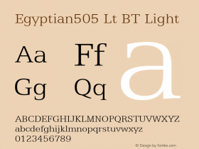 Egyptian505 Lt BT Light mfgpctt-v1.50 Wednesday, December 23, 1992 1:30:28 pm (EST)图片样张