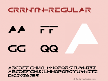 CRRNTN-Regular ☞ 1.0 September 2010;com.myfonts.cerri-antonio.crrntn.regular.wfkit2.3v59图片样张