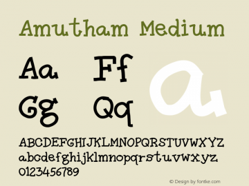 amutham font