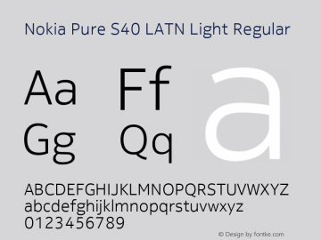 Nokia Pure S40 LATN Light Regular Version 1.005图片样张