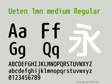 Ueten 1mn medium Regular Version 2014.0227图片样张