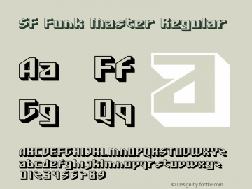 SF Funk Master Regular v1.0 - Freeware Font Sample