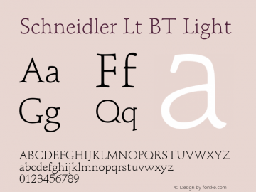 Schneidler Lt BT Light mfgpctt-v1.59 Friday, March 5, 1993 10:46:48 am (EST)图片样张