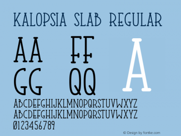 Kalopsia Slab Regular Version 001.000图片样张