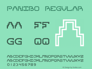 Panibo Regular Version 1.001;PS 001.001;hotconv 1.0.70;makeotf.lib2.5.58329 Font Sample