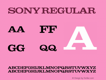 Sony Font Family|Sony-Uncategorized Typeface-Fontke.com