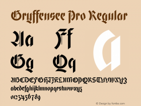 Gryffensee Pro Regular Version 1.001;PS 001.001;hotconv 1.0.70;makeotf.lib2.5.58329 Font Sample