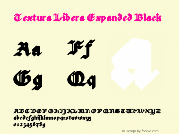 Textura Libera Expanded Black Version 0.2.2图片样张