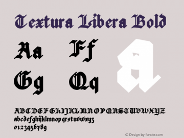 Textura Libera Bold Version 0.2.0图片样张