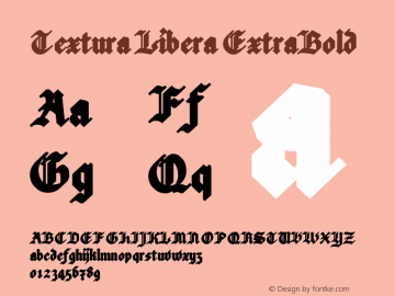 Textura Libera ExtraBold Version 0.2.1图片样张