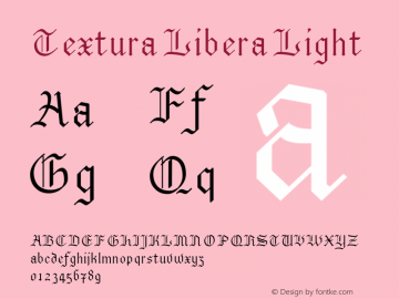 Textura Libera Light Version 0.2.1图片样张