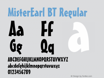 MisterEarl BT Regular Version 1.01 emb4-OT图片样张