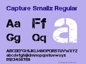 Capture Smallz Regular Version 1.61 April 6, 2014 Font Sample