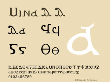 Mina A A Version 001.000 Font Sample