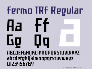 Fermo TRF Regular Version 2.000 2008 initial release图片样张