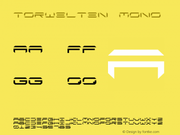 Torwelten Mono Version 001.001 Font Sample