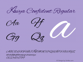 Kavya Confident Regular Version 1.00 May 18, 2014图片样张