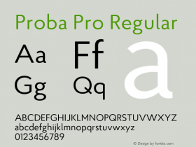 Proba Pro Regular Version 001.000图片样张