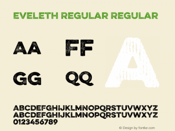 Eveleth Regular Regular Version 1.000图片样张