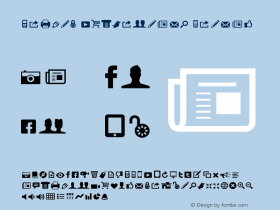 Modern Pictograms Normal 1.000图片样张