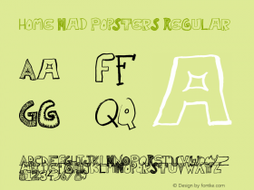 Home Mad Popsters Regular Version 1.00 June 1, 2014, initial release Font Sample