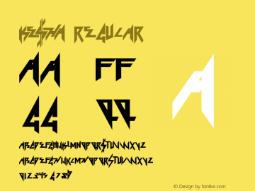 Ke$ha Regular Version 1.00 June 23, 2014, initial release Font Sample