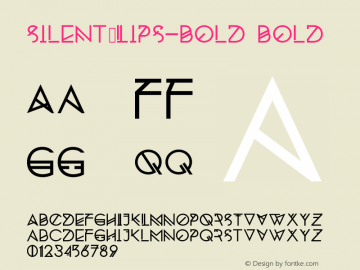 Silent_Lips-Bold Bold Version 001.000图片样张